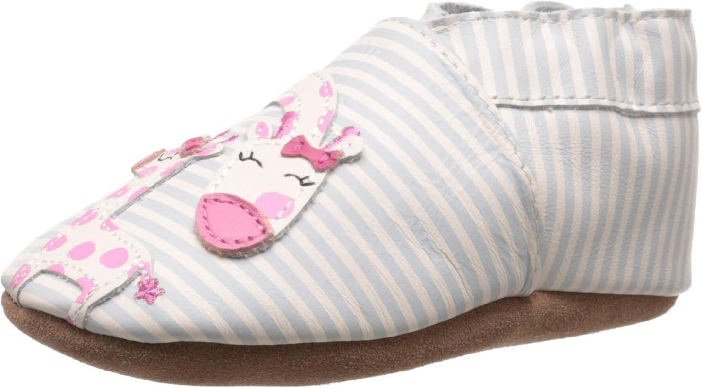 Baby Girls and Unisex Soft Soles Slip-Resistant Crib Shoes Slippers for Infant and Toddler, 0-24 Months