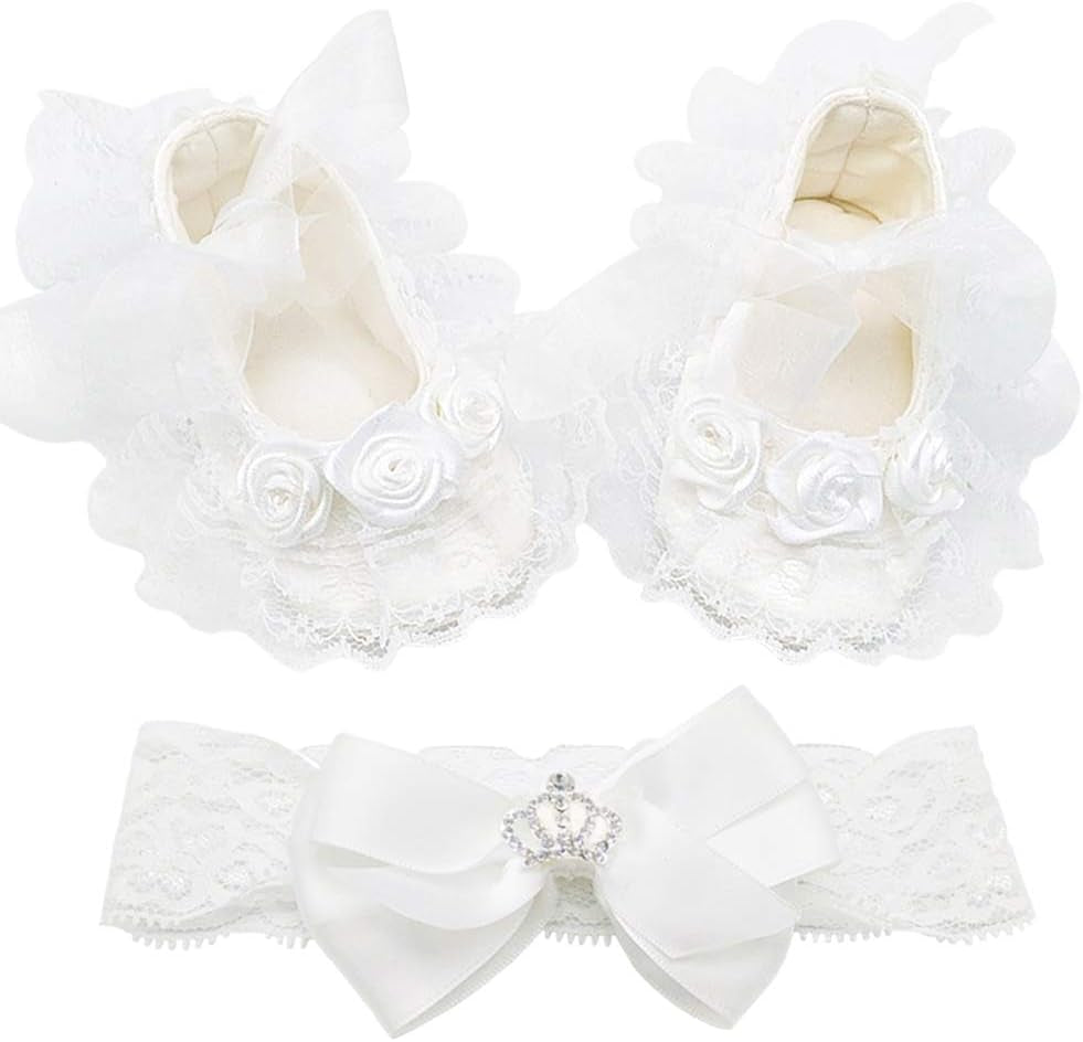 Baby Girl Party Dress Christening Baptism Dresses Lace Princess Bow Formal Gown