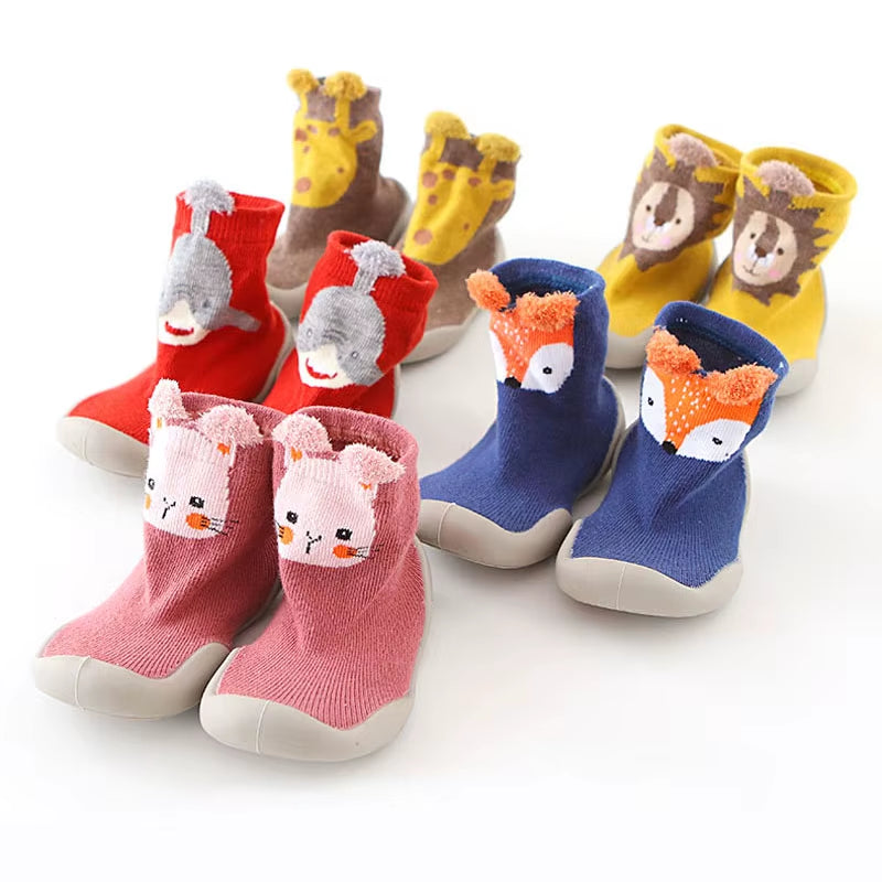 Chaussures Bébé Enfant En Bas Âge Premiers Marcheurs Infantile Garçons Filles Enfants En Caoutchouc Doux Semelle Antidérapante Sol Pieds Nus Chaussures Décontractées Chaussons En Tricot