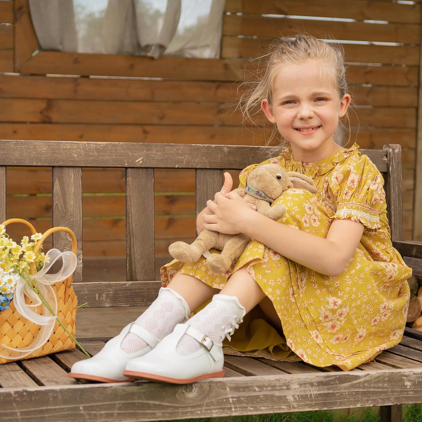 Toddler Little Girl Mary Jane Dress Shoes - Ballet Flats for Easter Flower Girl Party School Shoes