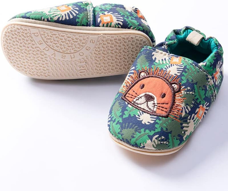 Infant Baby Boys Girls Slipper Soft Sole Non Skid Sneaker Moccasins Toddler First Walker Cirb House Shoes