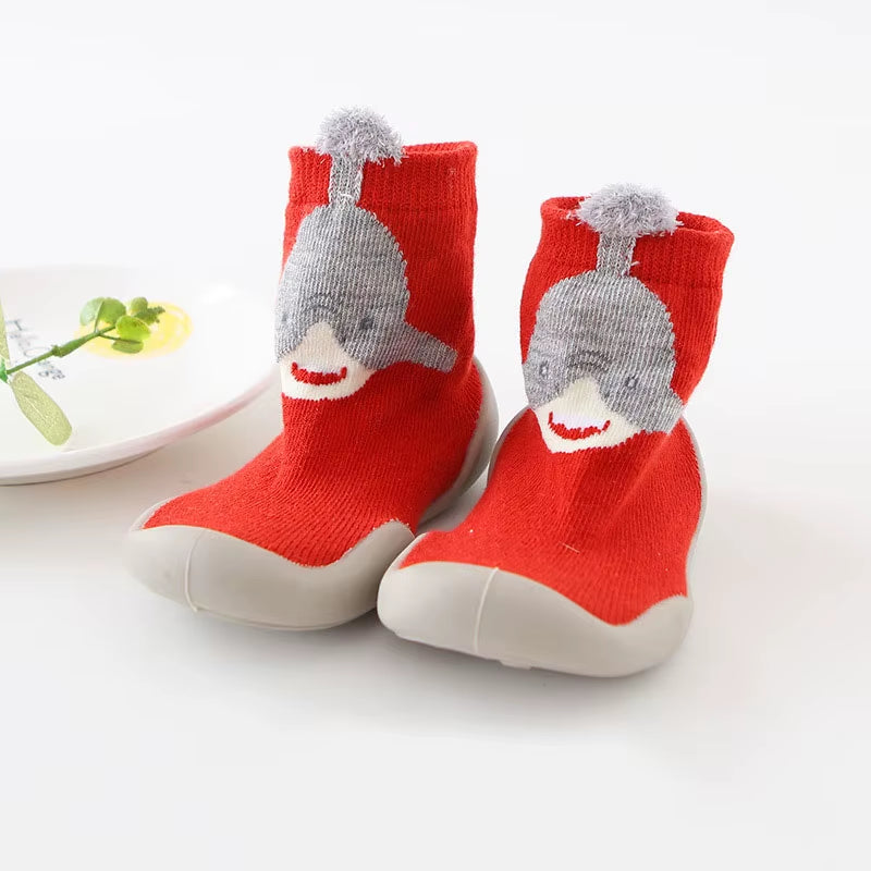 Chaussures Bébé Enfant En Bas Âge Premiers Marcheurs Infantile Garçons Filles Enfants En Caoutchouc Doux Semelle Antidérapante Sol Pieds Nus Chaussures Décontractées Chaussons En Tricot