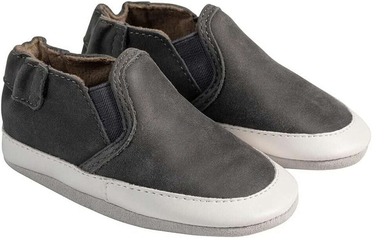 Baby Boys and Unisex Soft Soles Slip-Resistant Crib Shoes Slippers for Infant and Toddler, 0-24 Months