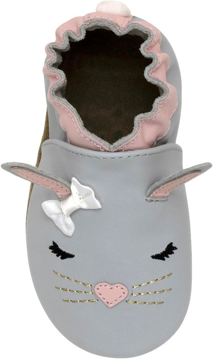 Baby Girls and Unisex Soft Soles Slip-Resistant Crib Shoes Slippers for Infant and Toddler, 0-24 Months