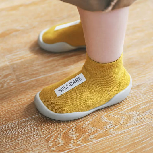 Chaussures Bébé Enfant En Bas Âge Premiers Marcheurs Infantile Garçons Filles Enfants En Caoutchouc Doux Semelle Antidérapante Sol Pieds Nus Chaussures Décontractées Chaussons En Tricot
