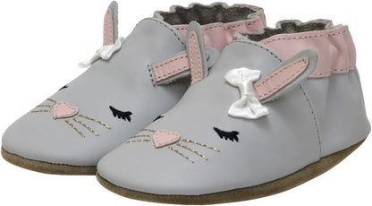 Baby Girls and Unisex Soft Soles Slip-Resistant Crib Shoes Slippers for Infant and Toddler, 0-24 Months