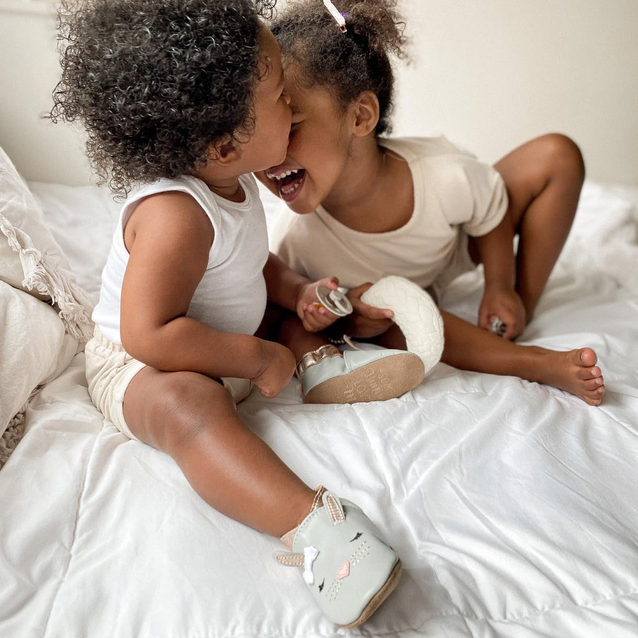 Baby Girls and Unisex Soft Soles Slip-Resistant Crib Shoes Slippers for Infant and Toddler, 0-24 Months