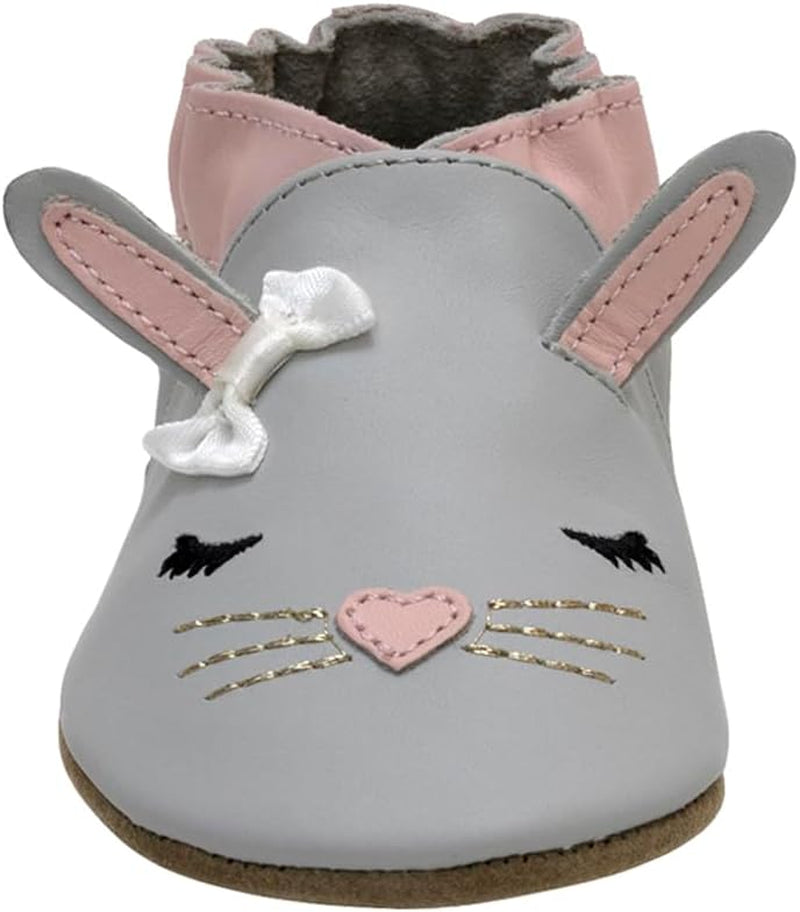 Baby Girls and Unisex Soft Soles Slip-Resistant Crib Shoes Slippers for Infant and Toddler, 0-24 Months