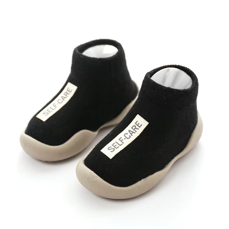 Chaussures Bébé Enfant En Bas Âge Premiers Marcheurs Infantile Garçons Filles Enfants En Caoutchouc Doux Semelle Antidérapante Sol Pieds Nus Chaussures Décontractées Chaussons En Tricot
