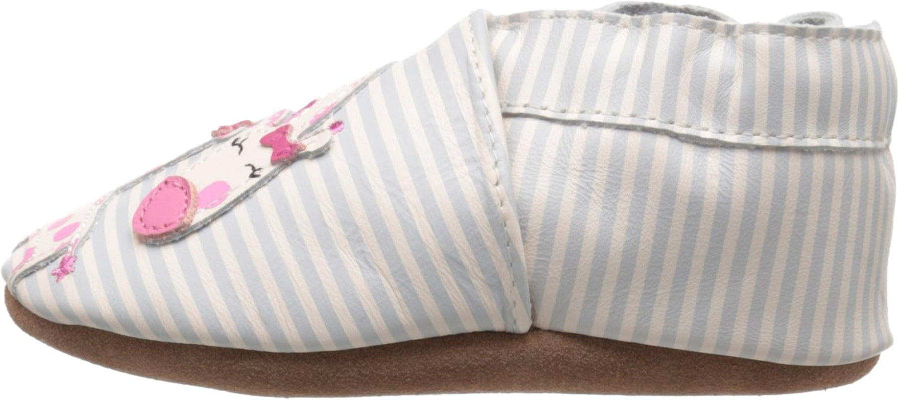 Baby Girls and Unisex Soft Soles Slip-Resistant Crib Shoes Slippers for Infant and Toddler, 0-24 Months
