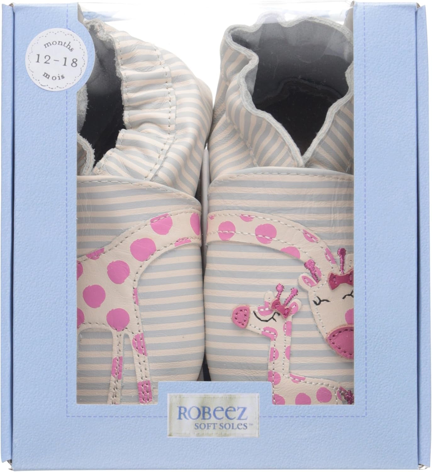 Baby Girls and Unisex Soft Soles Slip-Resistant Crib Shoes Slippers for Infant and Toddler, 0-24 Months
