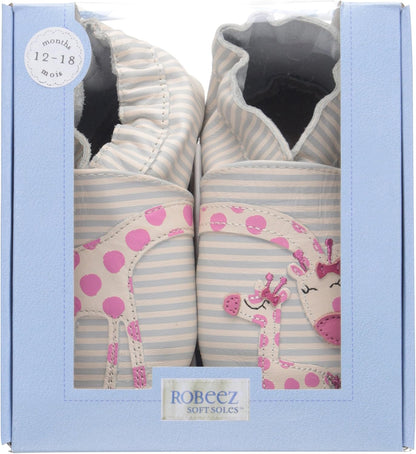 Baby Girls and Unisex Soft Soles Slip-Resistant Crib Shoes Slippers for Infant and Toddler, 0-24 Months
