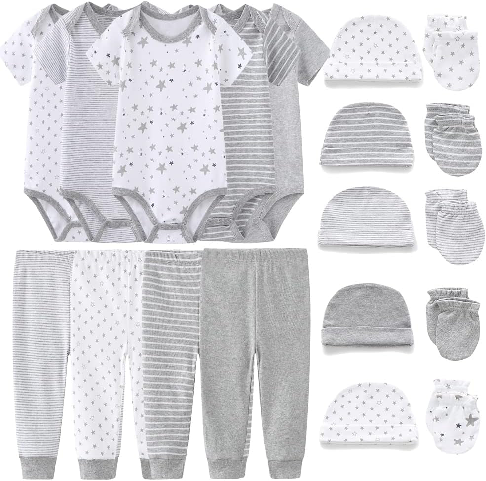 Newborn Baby Bodysuit Short Sleeve Onesies Baby Clothes for Boys and Girls