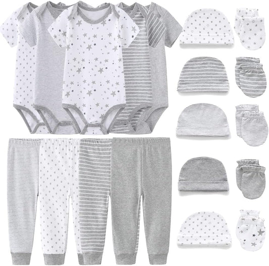 Newborn Baby Bodysuit Short Sleeve Onesies Baby Clothes for Boys and Girls