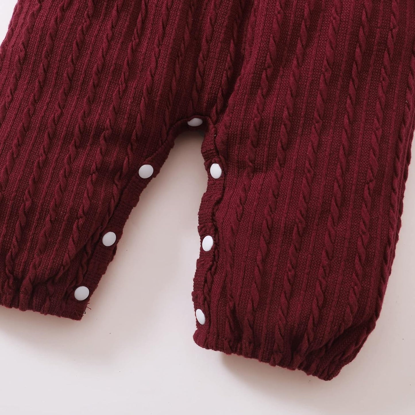 Baby Girl Romper Infant Fall Winter Clothes Ruffle Sweater Long Sleeve Bodysuit Jumpsuit and Headband