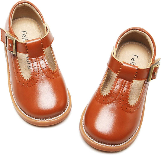 Toddler Little Girl Mary Jane Dress Shoes - Ballet Flats for Easter Flower Girl Party School Shoes