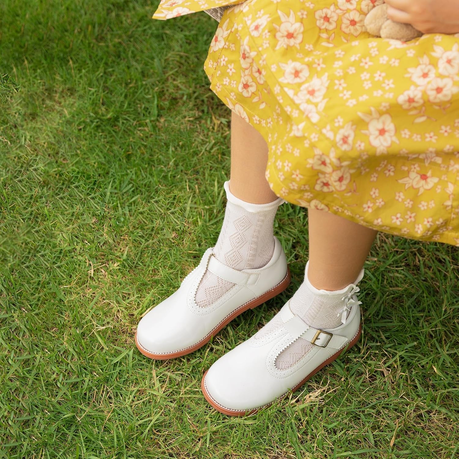 Toddler Little Girl Mary Jane Dress Shoes - Ballet Flats for Easter Flower Girl Party School Shoes