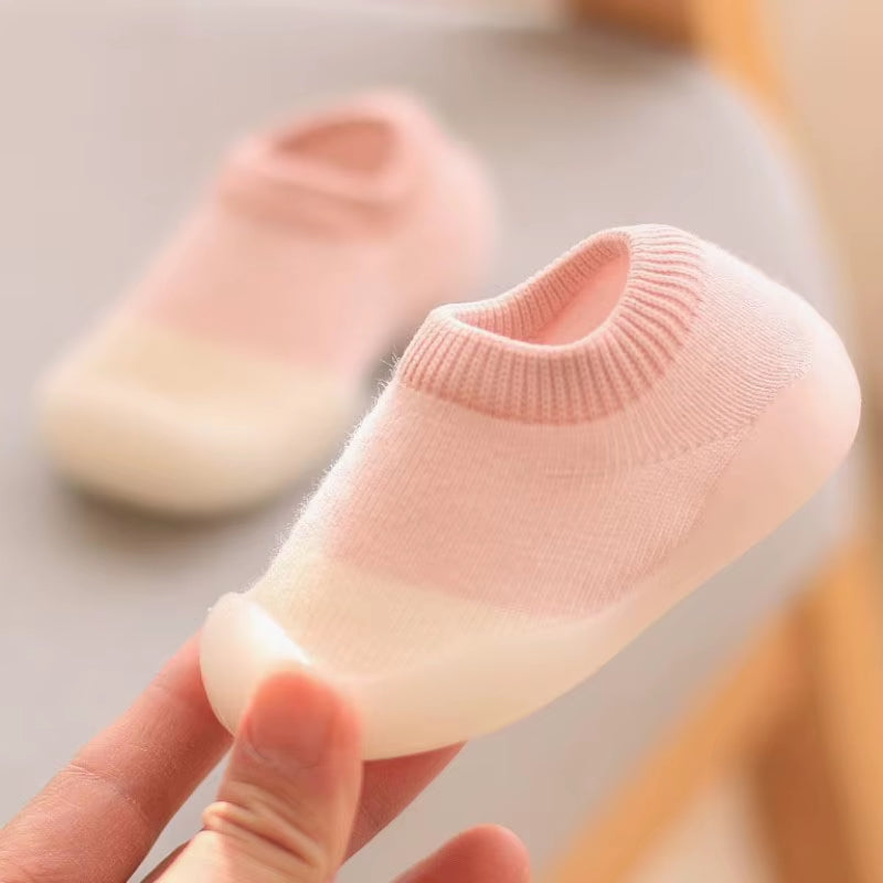 Chaussures Bébé Enfant En Bas Âge Premiers Marcheurs Infantile Garçons Filles Enfants En Caoutchouc Doux Semelle Antidérapante Sol Pieds Nus Chaussures Décontractées Chaussons En Tricot