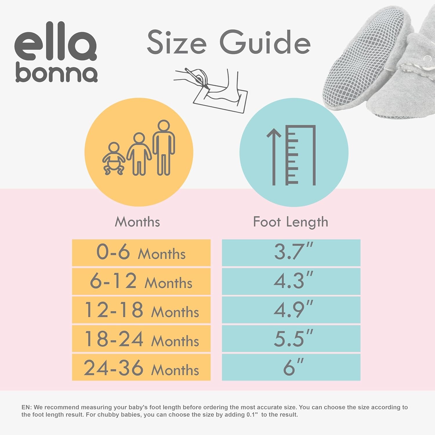 Mini Fleece Booties with Non Skid Bottom | Flexible | for Baby Boys Girls Toddlers